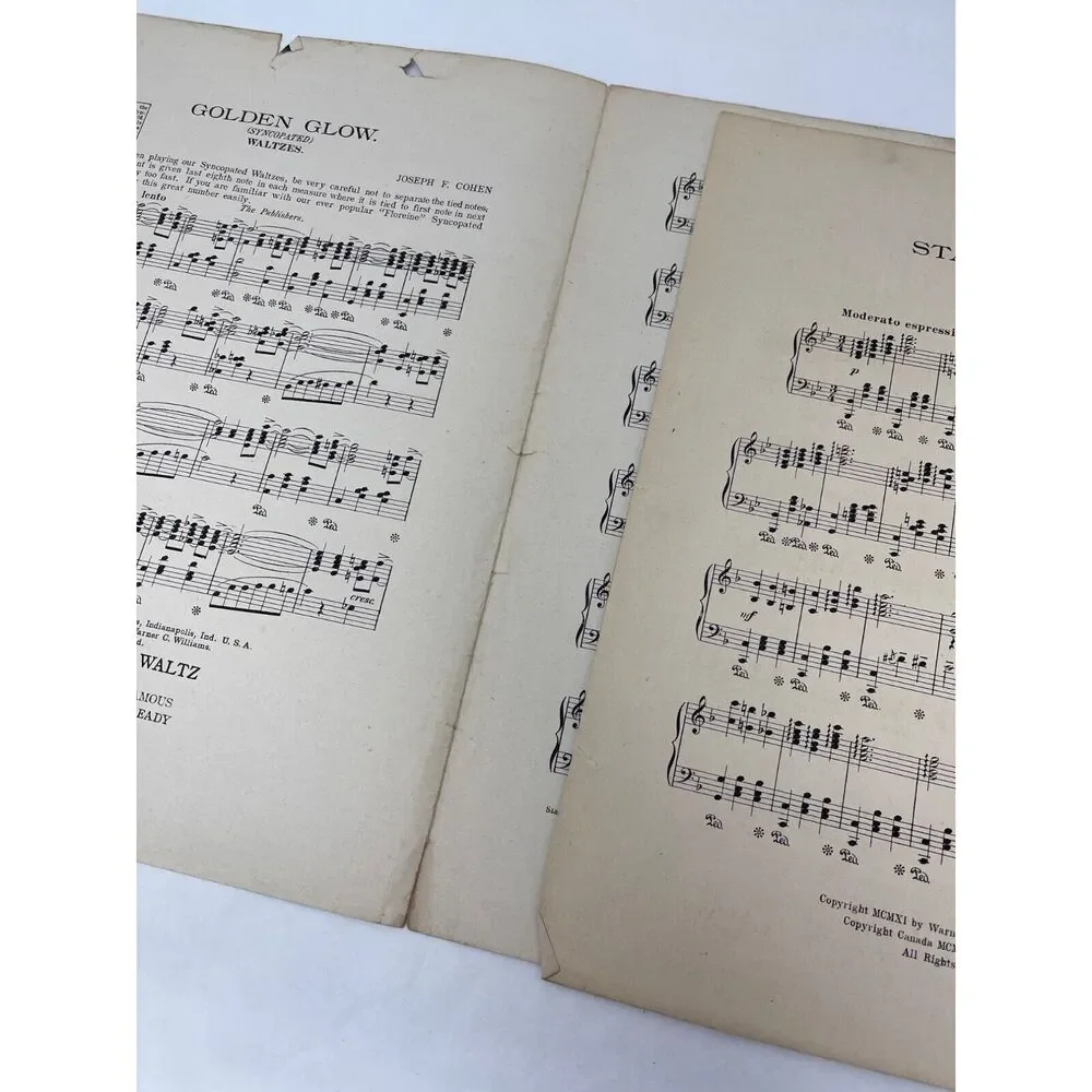1911 Antique Star of Love Reverie Sheet Music‎ Abe Olman